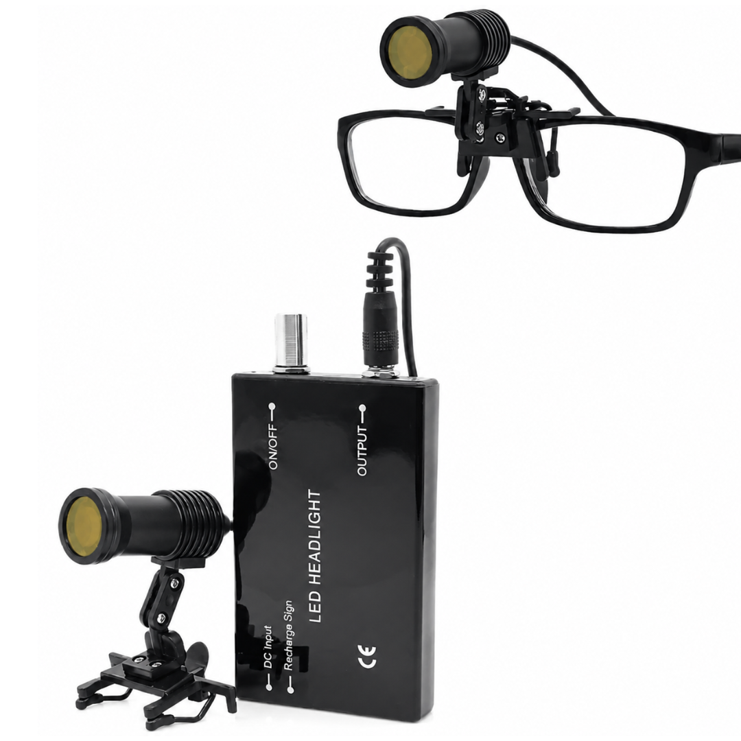 Lámpara Frontal X1 con Soporte para Utilizar con Lupas y Gafas