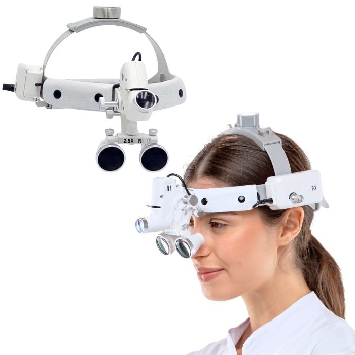 Lupa Pro Vision con Lámpara Frontal de 5 Watts y Lentes de 2.5x o 3.5x