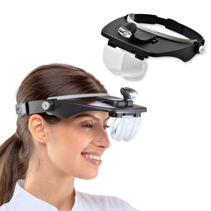Lupa de Cabeza G7 Dental y Estética con 4 Lentes Amplias