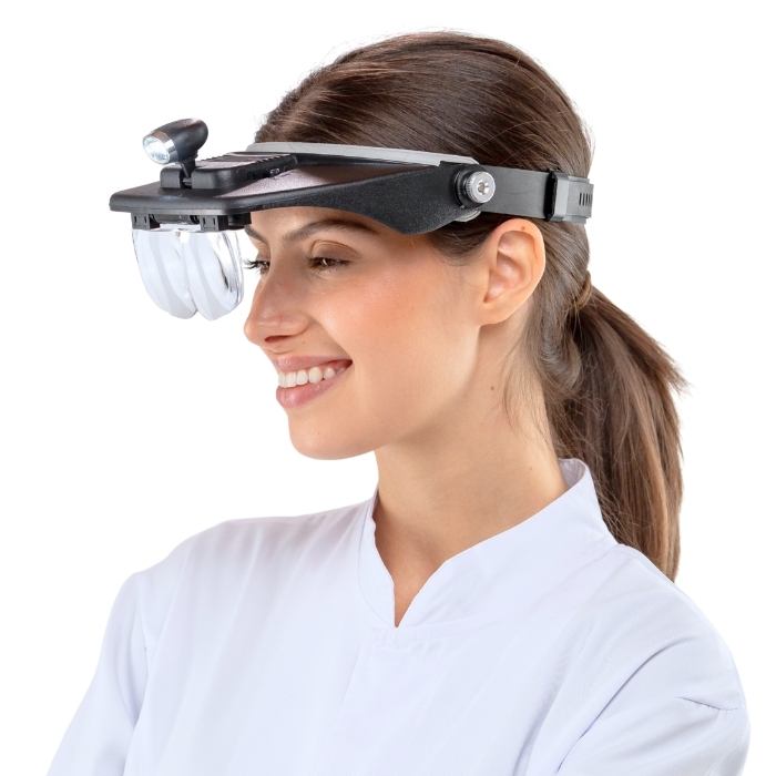 Lupa de Cabeza G7 Dental y Estética con 4 Lentes Amplias
